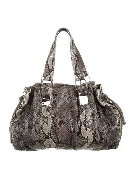 michael kors snakeskin black bag|michael kors snakeskin shoulder bag.